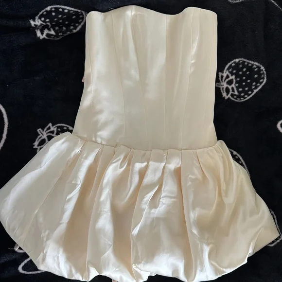 slim fit dress slacks Polly Structured Pearl Detail Mini Dress | White | Graduation